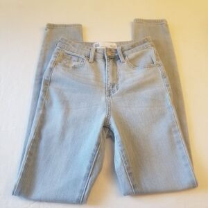 RSQ Super High Rise Skinny Jeggings Light Acid Wash Blue Jeans Size 00/w23